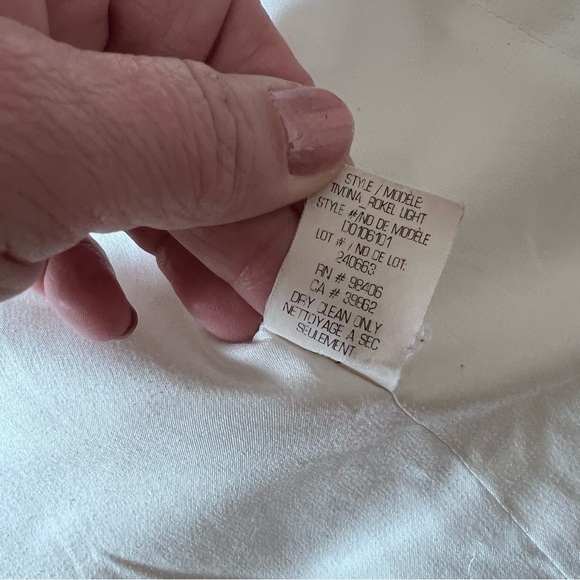 THEORY Rokel Light Tivona Crepe Jacket in White‎ SIZE 10 - Picture 7 of 8